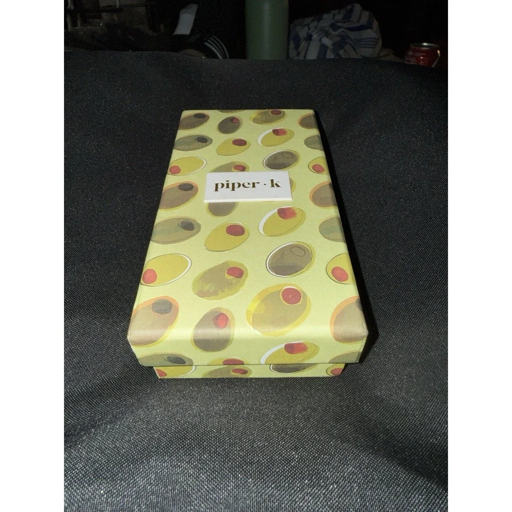 Piper K Tini Time Key Chain Bag Charm Martini Glass Design NIB Gift Box
